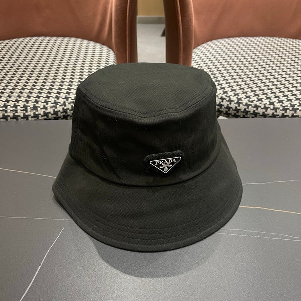 Prada 25 Bucket Hat Black in Canvas 122132