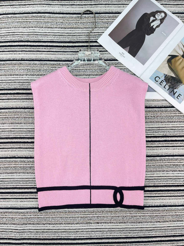 Chanel Vest Pink in Cashmere 133566