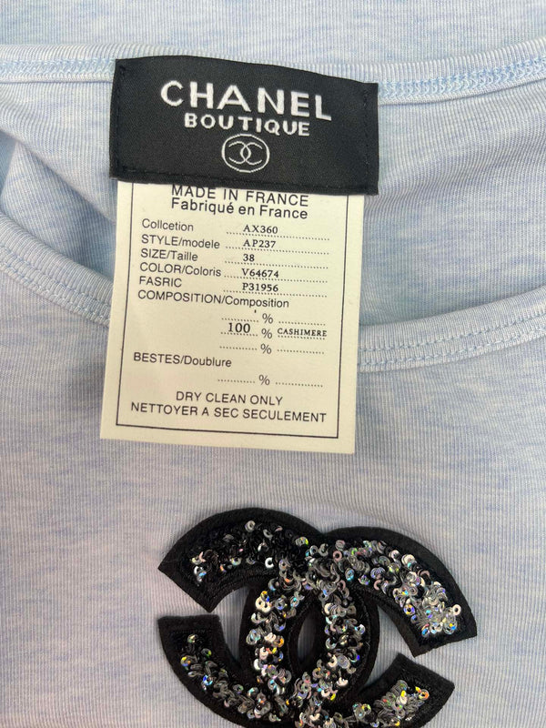 Chanel Vest Gray in Cashmere 133561