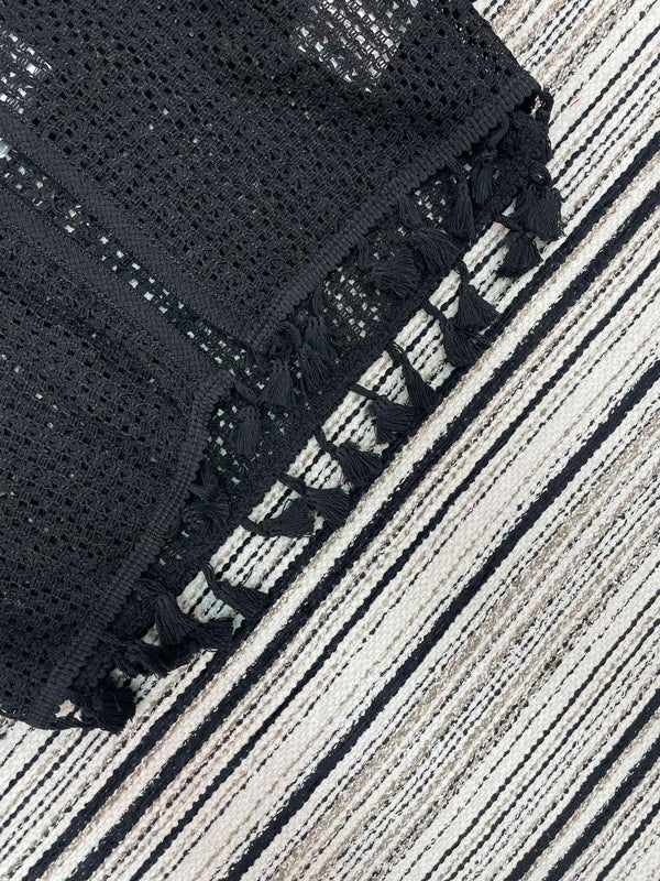 Chanel Knit Short-sleeve Top Black in Cotton 133517