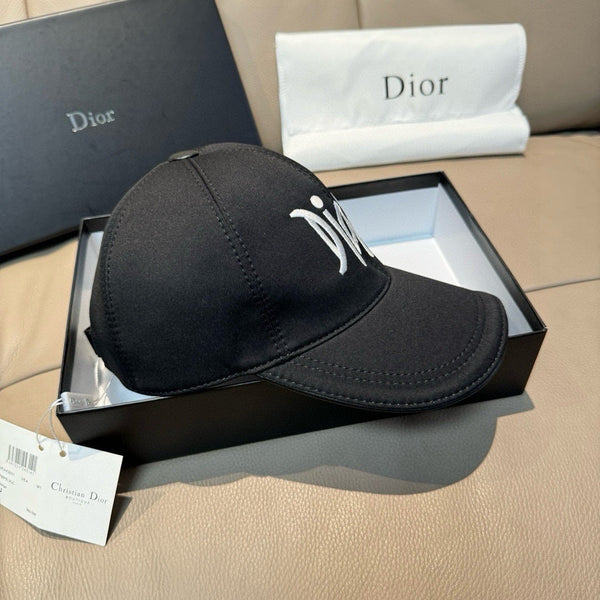 Dior Baseball Cap with Dior Embroidery Black in Cotton 191931