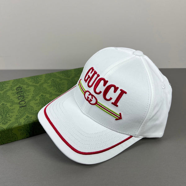 Gucci Baseball Cap White in Cloth 194176