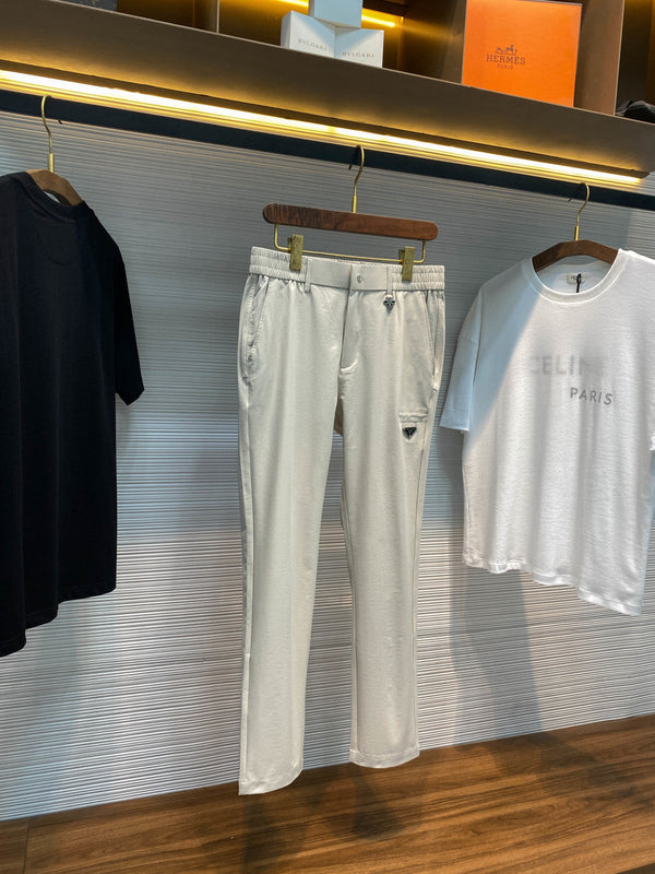 PRA26SS Straight-Leg Pants White in Cotton 152601