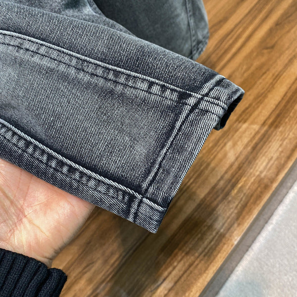 PRA26SS Gray Washed Lightweight Drawstring Jeans in Denim Cotton 963418