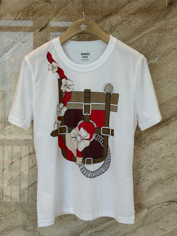 Hermes Short-sleeved T-shirt White in Cotton 974817