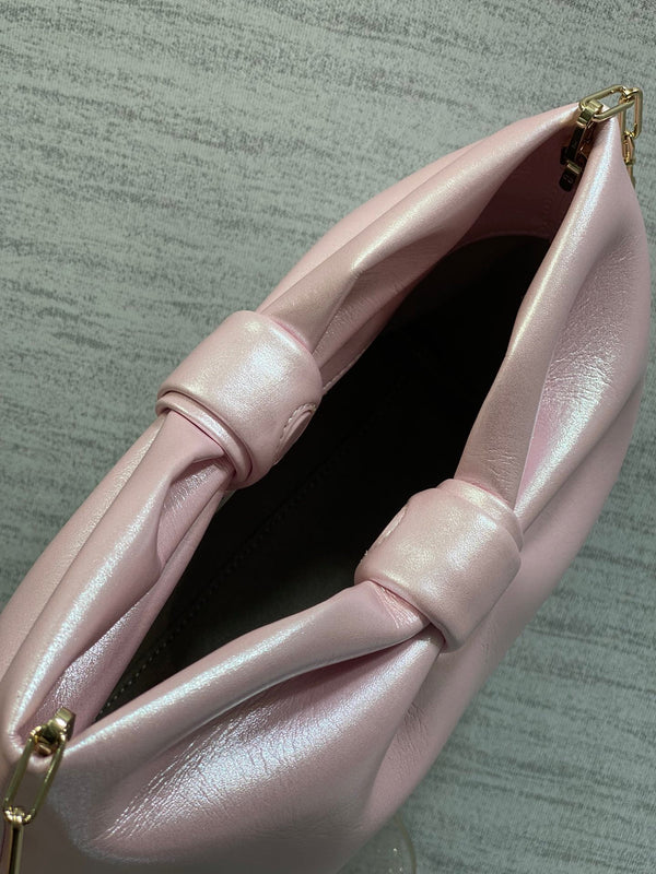 Dior 26 Bow Chain Bag in Glossy Pink Lambskin
