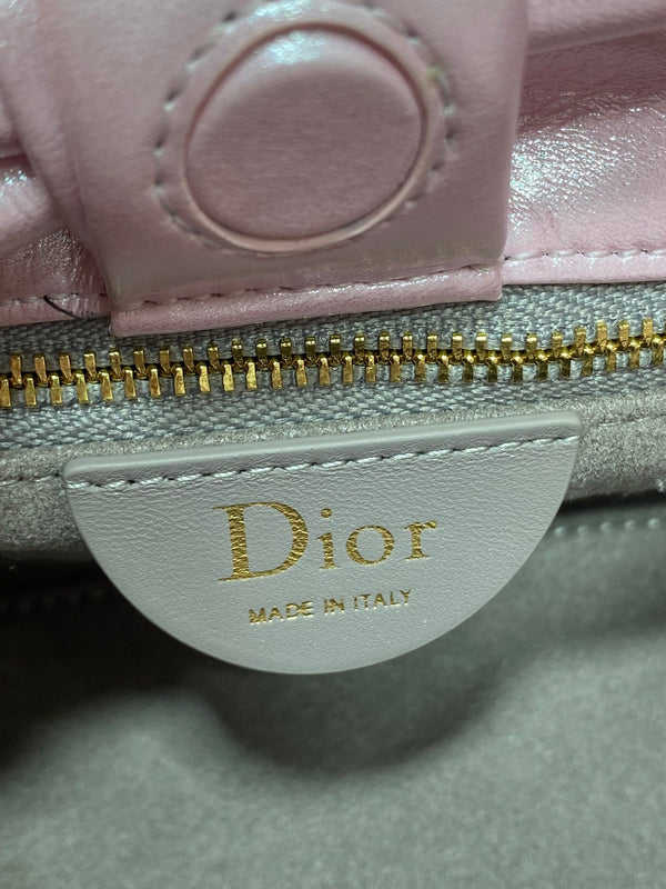 Dior 26 Bow Chain Bag in Glossy Pink Lambskin