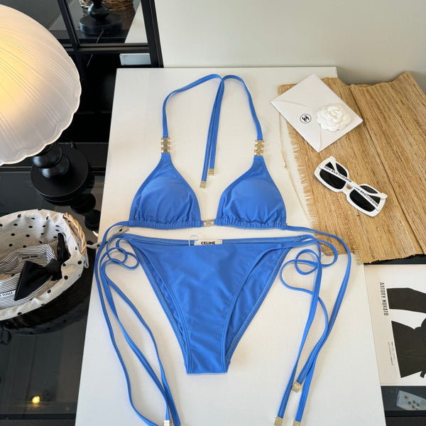 Celine Bikini Swimsuit Blue in Polyamide 203013