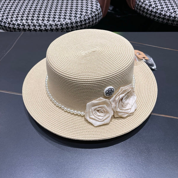 Chanel Summer Sunscreen Hat Ivory in Weaving 205280
