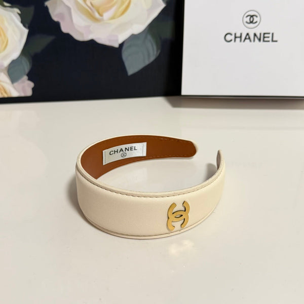 Chanel Headband Cream in Microfiber Leather 201920