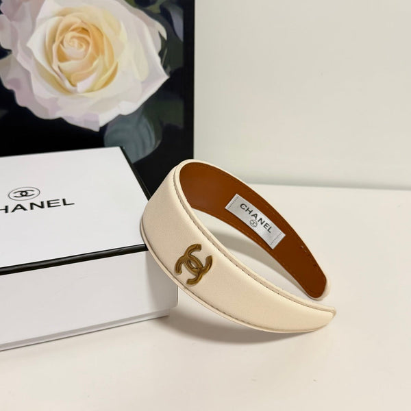Chanel Headband Cream in Microfiber Leather 201920