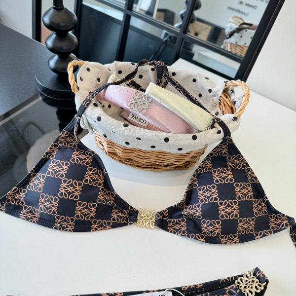 Loewe Vintage Bikini Dark Brown in Cotton 201822