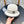 LV Dome Brim Hat with Bow White in Straw 205624