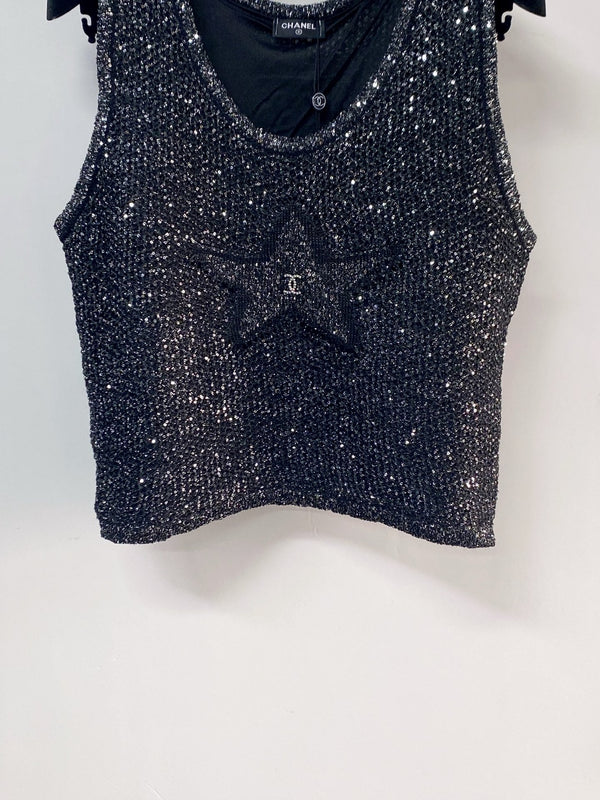 Chanel Vest Black in Tencel 194351