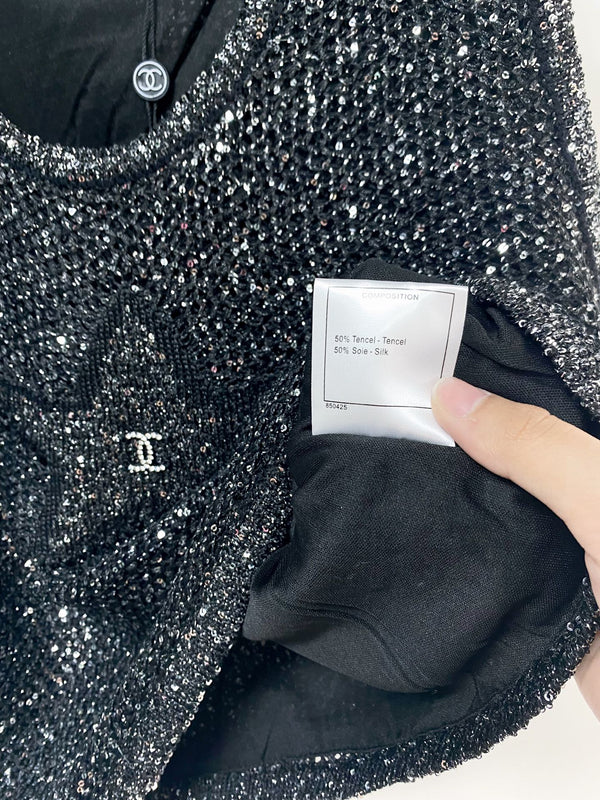 Chanel Vest Black in Tencel 194351