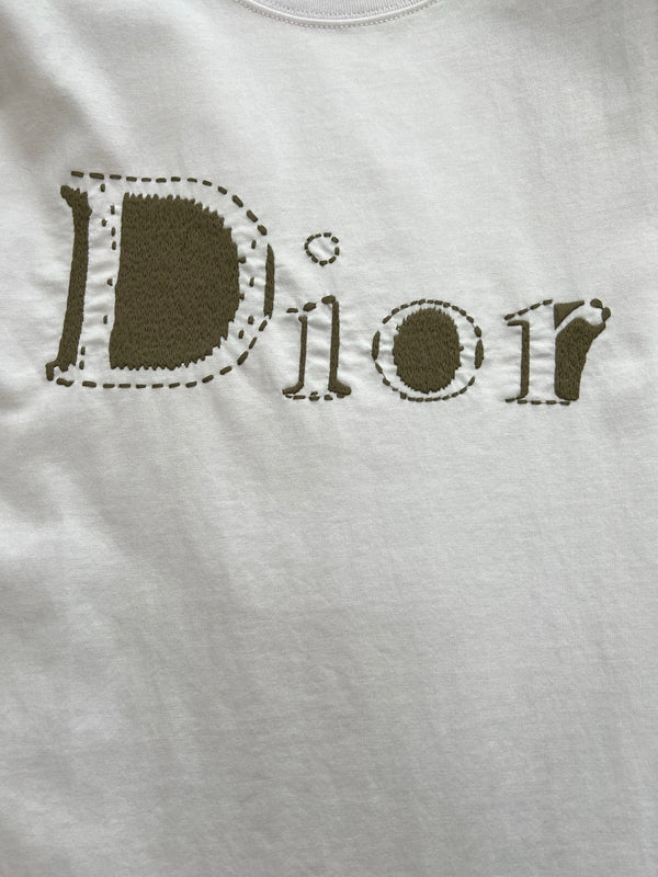 Dior Logo Short-Sleeve T-Shirt White in Cotton 197838