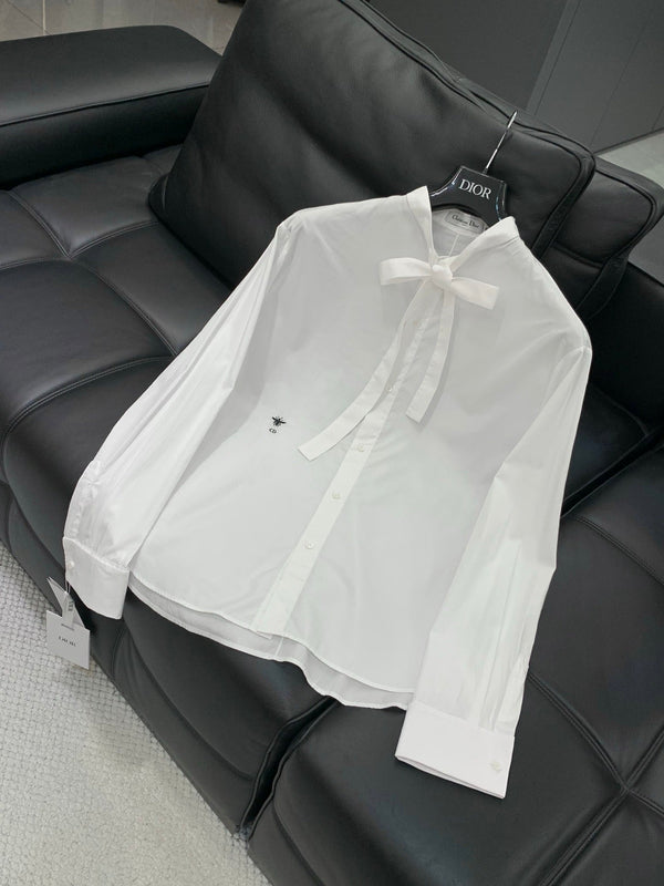 DIOR Long-sleeve Shirt White in Cotton 183919