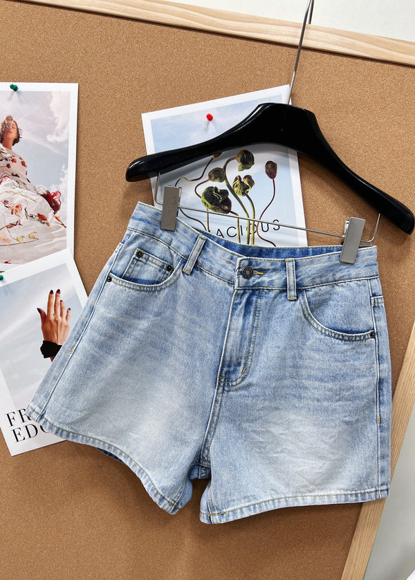 Dior Pocket Print Denim Shorts Blue in Cotton 188839