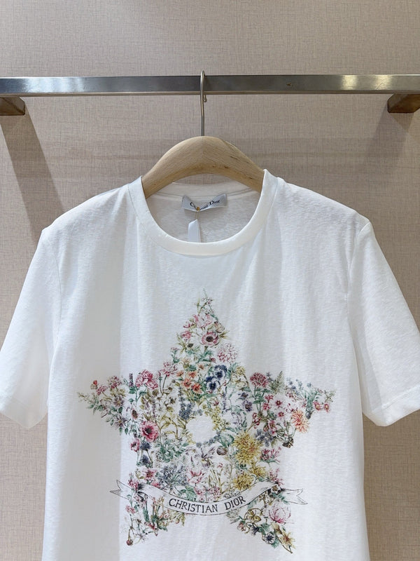 Dior Short-sleeved T-shirt White in Cotton 193375