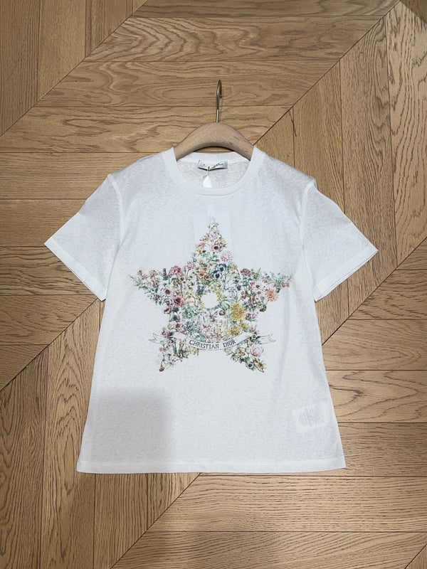 Dior Short-sleeved T-shirt White in Cotton 193375