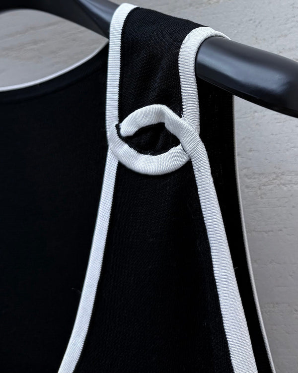 Chanel 26S Vest Black in Silk 204927