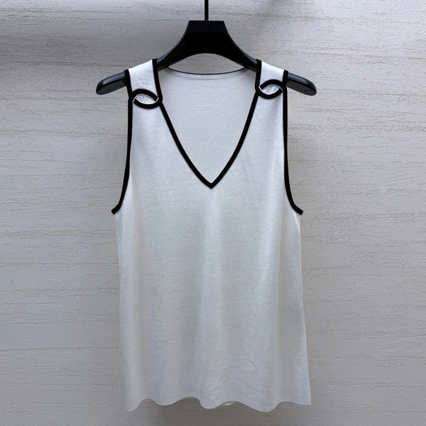 Chanel 26S Vest White in Silk 204926
