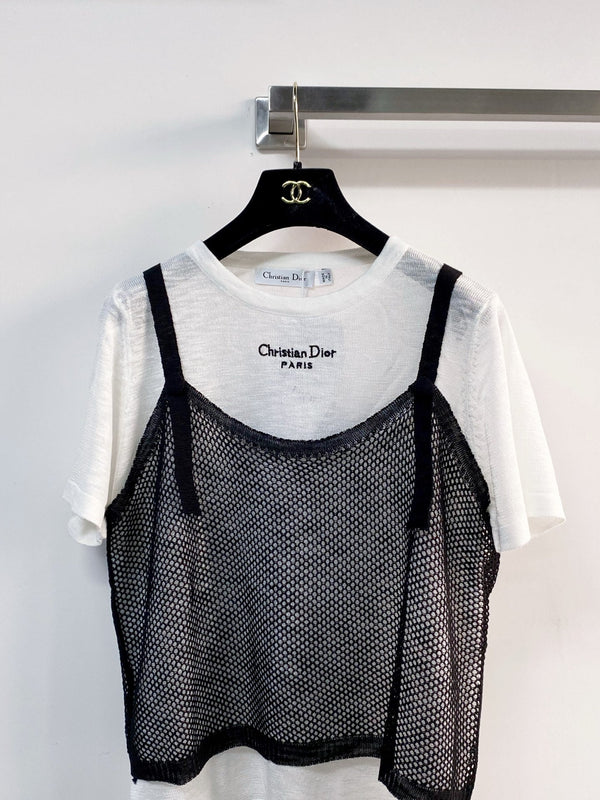 Dior Short-Sleeve T-Shirt  White in Acrylic 203996