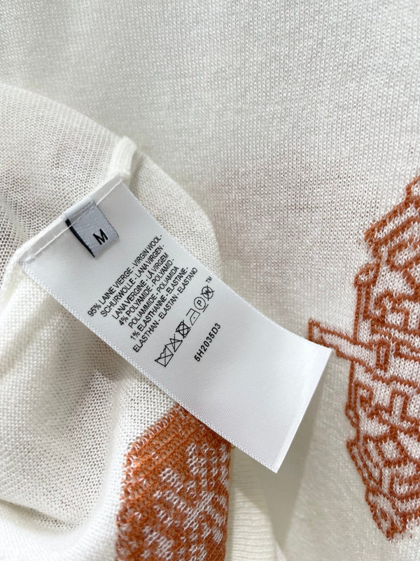 HM Short-sleeve White in Wool 166867