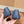 CC 26SS Quilted Mary Jane Blue Black in Calfskin 692540