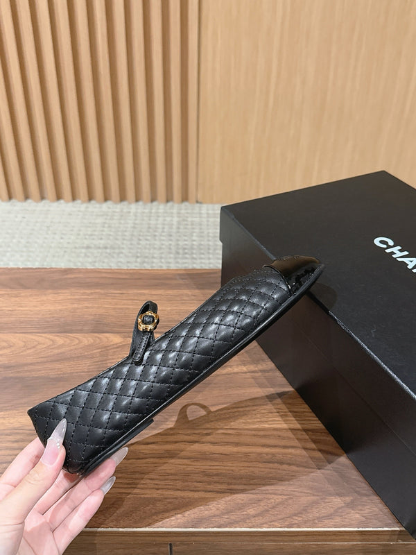 CC 26SS Quilted Mary Jane Black in Calfskin 692537