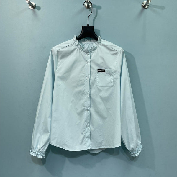 Miu Miu Shirt Blue in Cotton 218519
