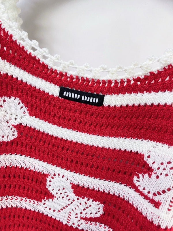 Miu Miu Camisole Red in Wool 252214