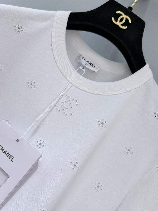 Chanel 26 Short-sleeved T-shirt White in Cotton 253570