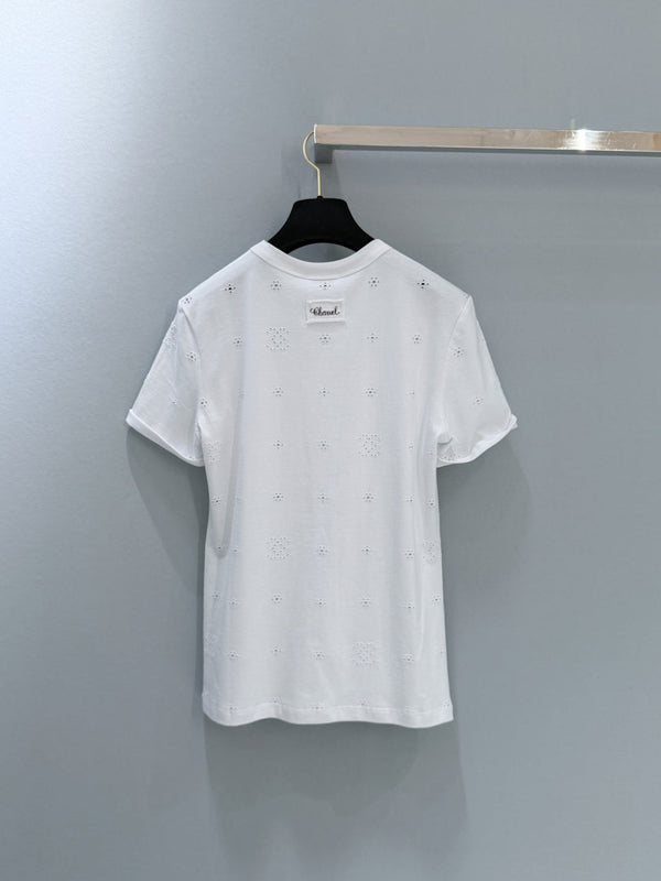 Chanel 26 Short-sleeved T-shirt White in Cotton 253570