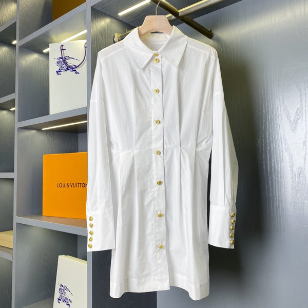 Balmain 26SS Shirt White in Poplin fabric 183456