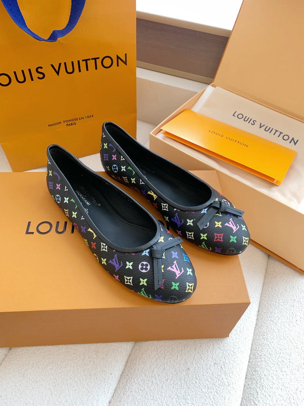LV x TM Darling Ballerina Black in Cowhide 703033