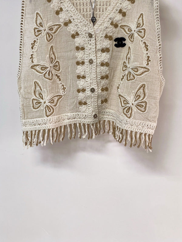 Chanel Vest Cream in Cotton 262462