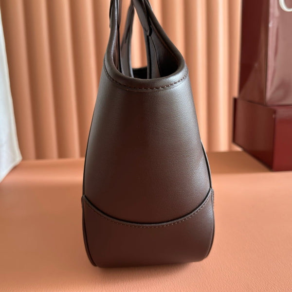 Gucci Mercato Small 26 Tote Bag Brown in Cowhide 284925