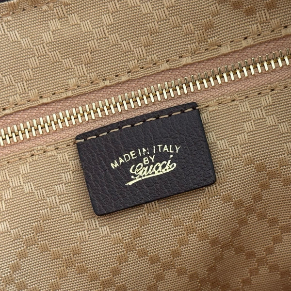 Gucci Ophidia 28 Boston Bag Brown in Canvas 284940