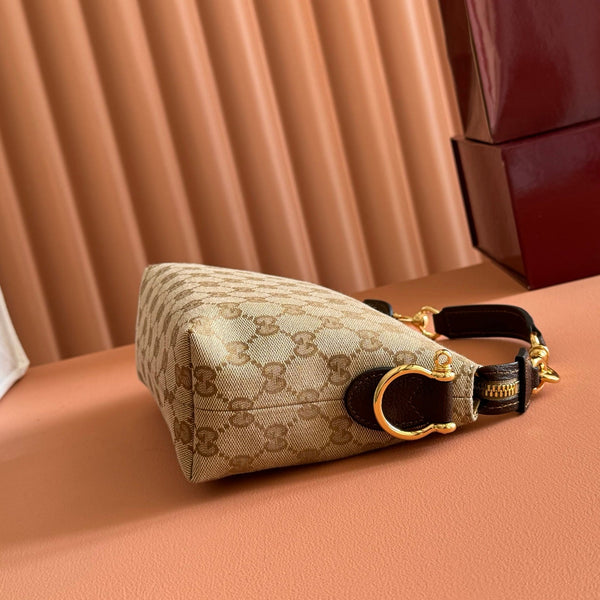 Gucci 26 Coach Shay Crossbody Bag 25.5 Brown in Denim 284956