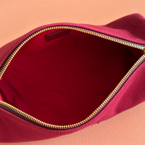 Miu Miu Adventure Nappa Canvas Bucket Bag 22 Dark Pink in Fabric 285321