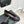 CC 26S Double C Patchwork Ballet Flat Black Gray in Deerskin Cowhide 706367