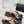 Chanel Double C Bow Chain Slingback Beige Black in Cowhide 717778