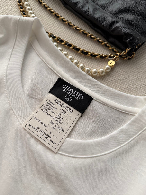 Chanel  T-shirt White in Cotton 306183