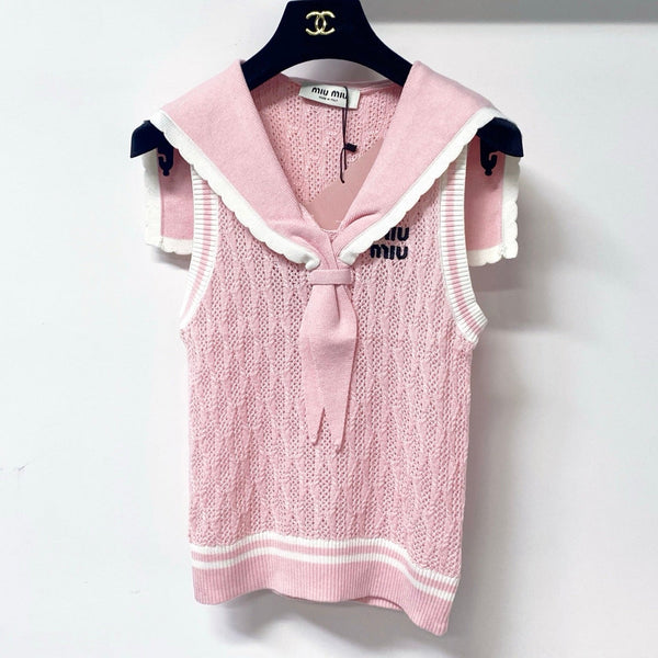 Miu Miu Vest Pink in Wool 305892
