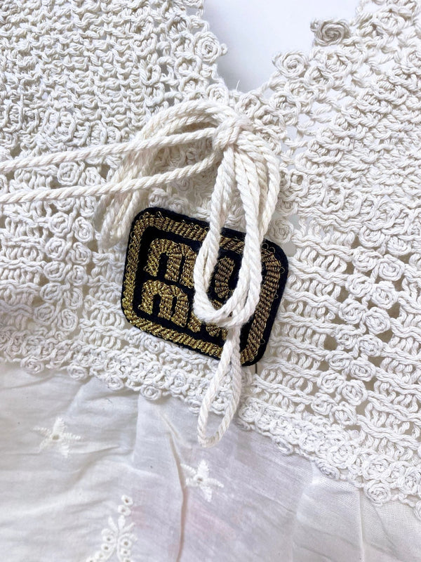 Miu Miu Camisole Ivory in Cotton Nitrile 305862