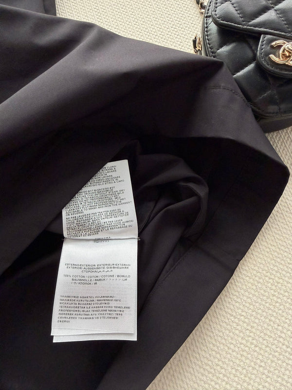 Moncler 26 Collared Shirt Dress Black in Cotton 374733