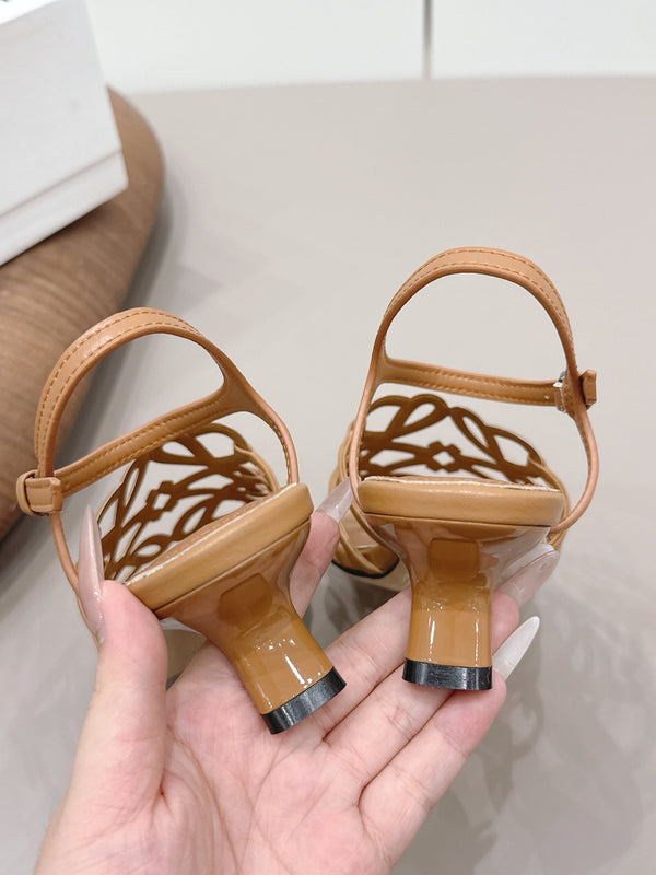 Loewe 26 Sandal 50 Light Camel in Sheepskin 738801