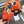 Hermes H-Style Flat Open-Toe Sandals Orange in Mink Fur 739515