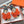 Hermes H-Style Flat Open-Toe Sandals Orange in Mink Fur 739515